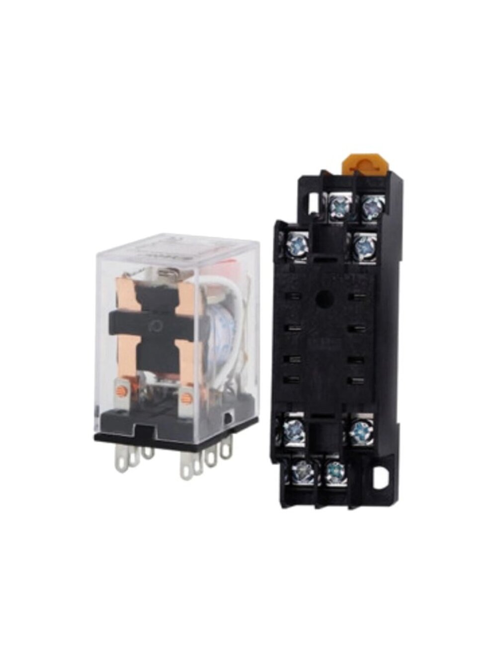 5 Pack AC220V 12VDC 24VDC 24VAC 5A 8PIN Coil Power MY2N Relay HH52P Socket Base